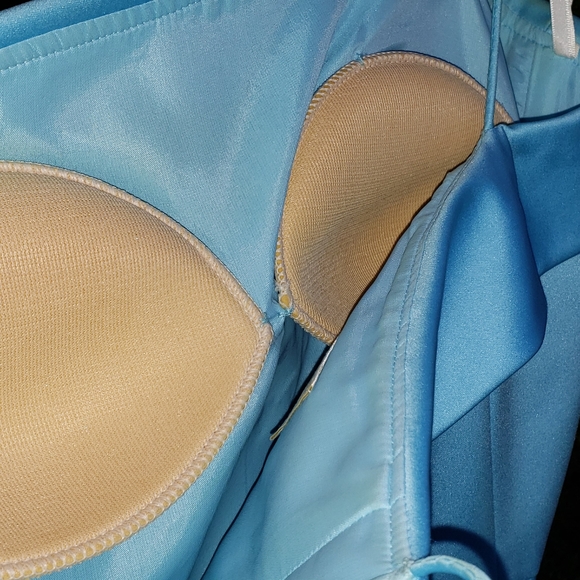 Cache Gown Blue Spaghetti Strap Style Gown SIZE 6 - Picture 4 of 8